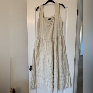 J. Crew Cream Mixy Tank Dress